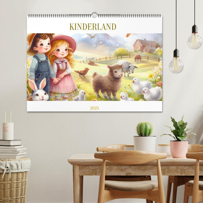 KINDERLAND (CALVENDO Wandkalender 2025)