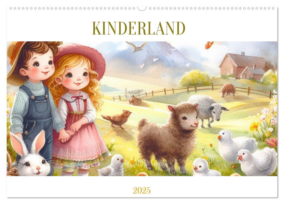 KINDERLAND (CALVENDO Wandkalender 2025)