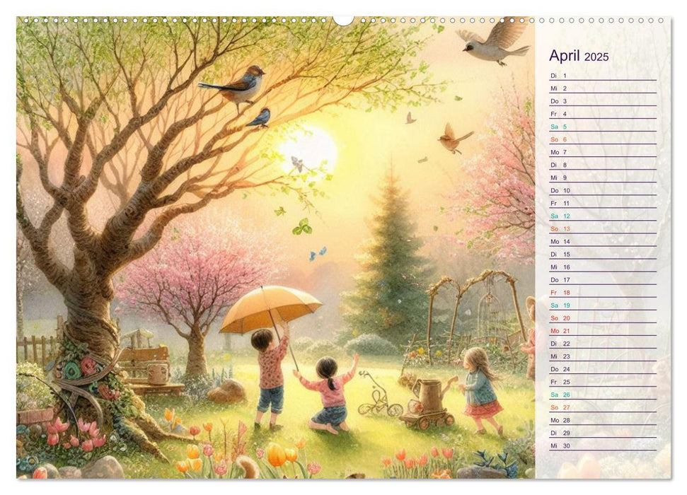 KINDERLAND (CALVENDO Wandkalender 2025)