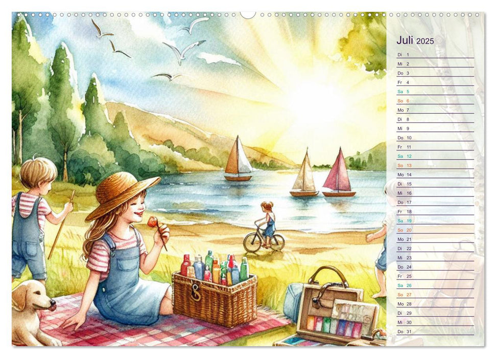 KINDERLAND (CALVENDO Premium Wandkalender 2025)