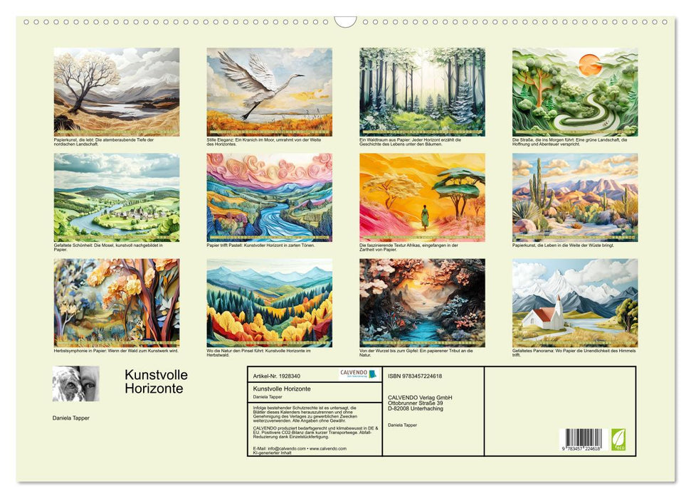 Kunstvolle Horizonte (CALVENDO Wandkalender 2025)