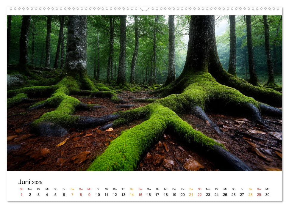 Mystik der Wälder (CALVENDO Wandkalender 2025)