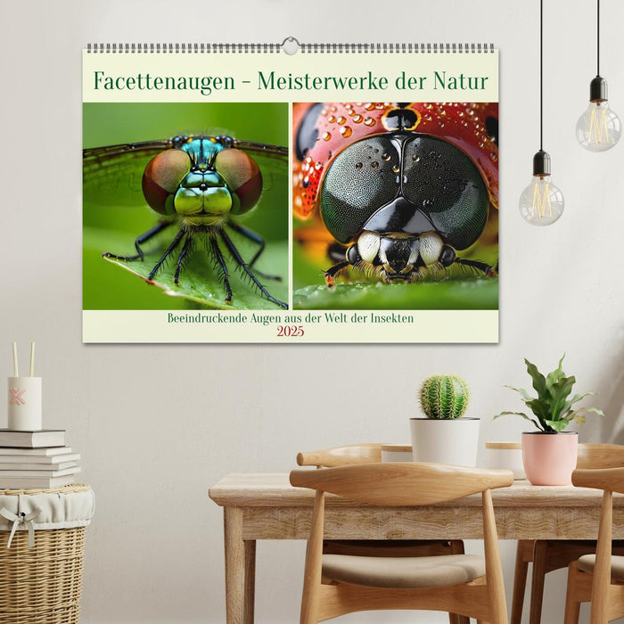 Facettenaugen - Meisterwerke der Natur (CALVENDO Wandkalender 2025)