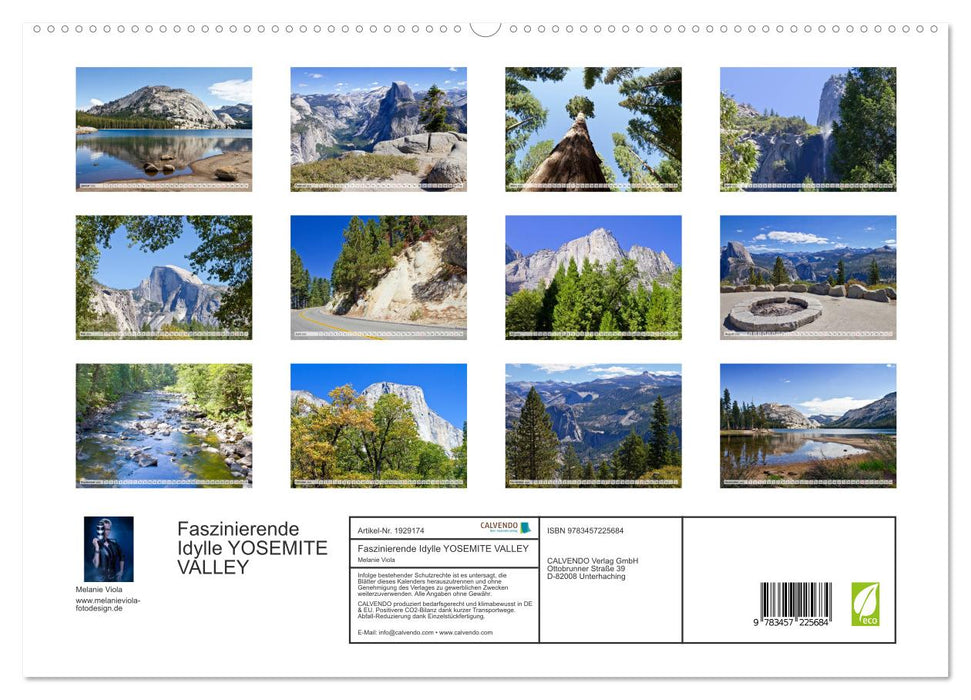 Faszinierende Idylle YOSEMITE VALLEY (CALVENDO Premium Wandkalender 2025)