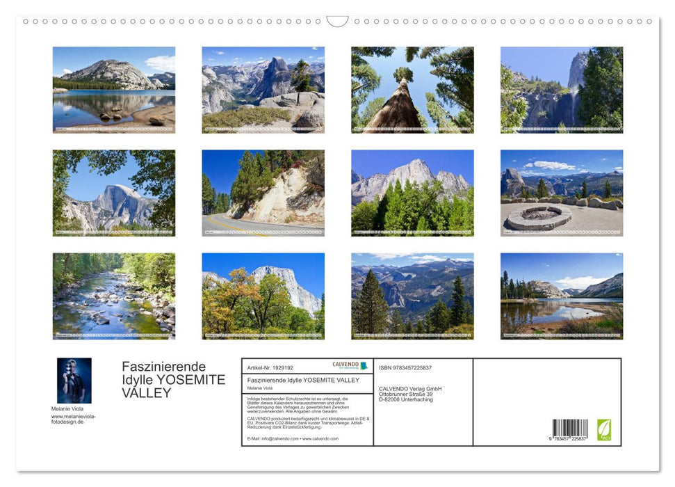 Faszinierende Idylle YOSEMITE VALLEY (CALVENDO Wandkalender 2025)