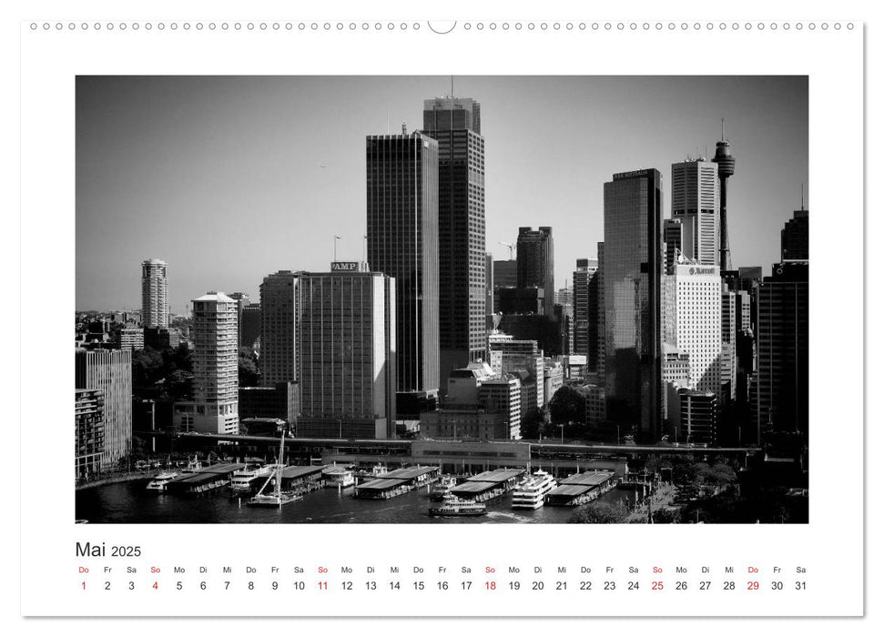 SYDNEY Monochrom (CALVENDO Premium Wandkalender 2025)