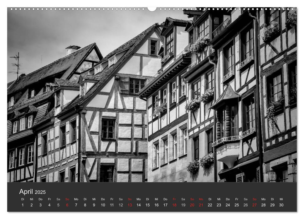 NÜRNBERG Monochrome Ansichten (CALVENDO Premium Wandkalender 2025)