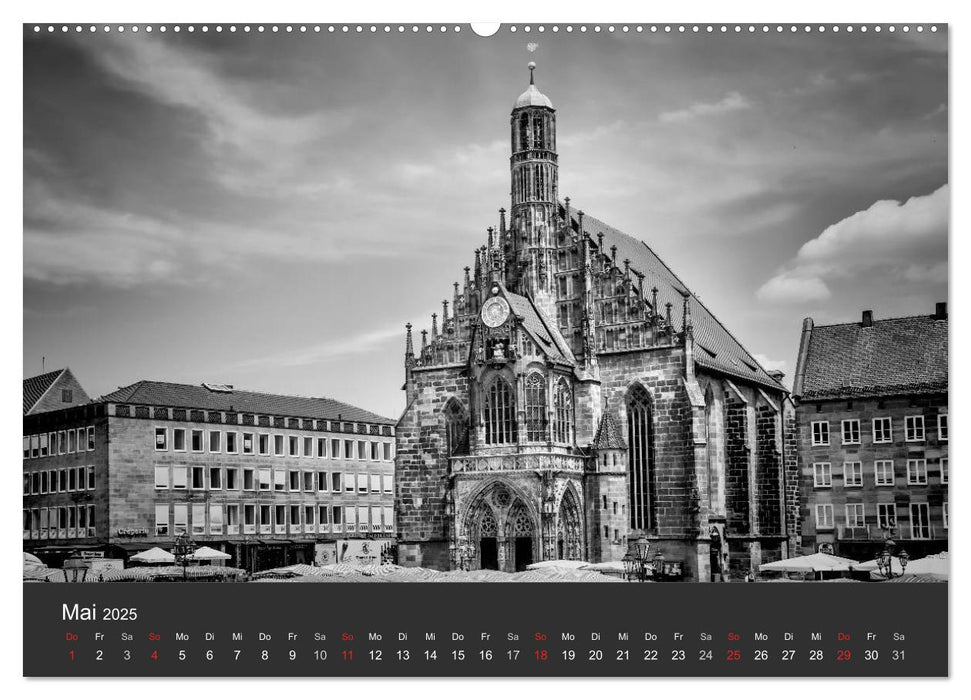 NÜRNBERG Monochrome Ansichten (CALVENDO Premium Wandkalender 2025)