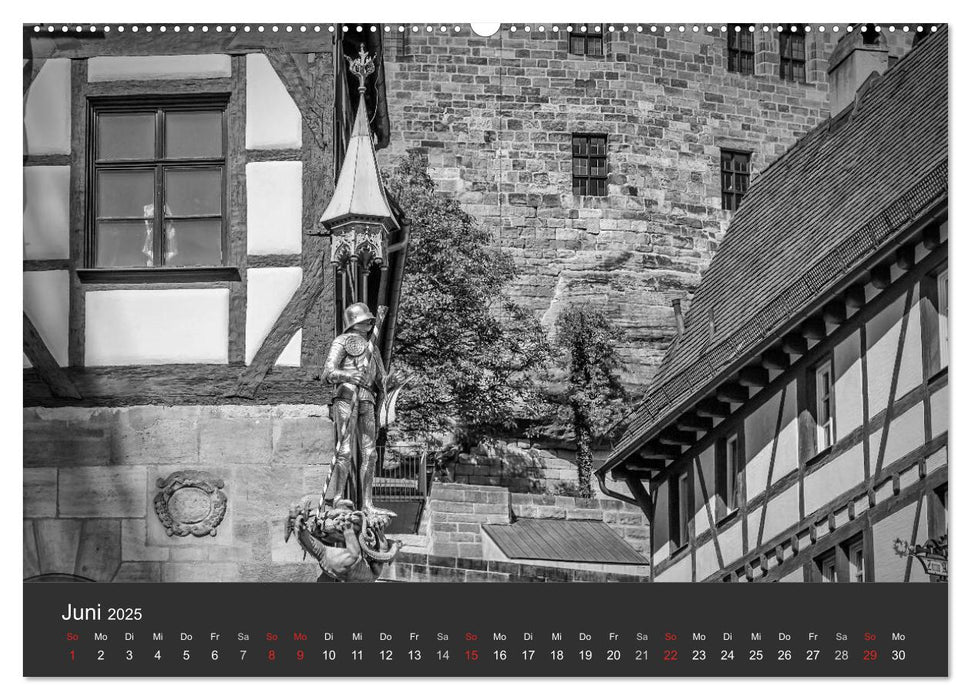 NÜRNBERG Monochrome Ansichten (CALVENDO Premium Wandkalender 2025)