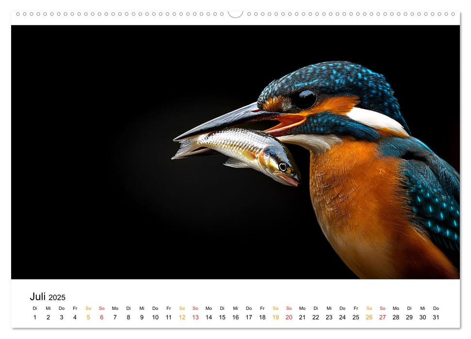 Wilde Heimat - Vögel unserer Natur (CALVENDO Premium Wandkalender 2025)