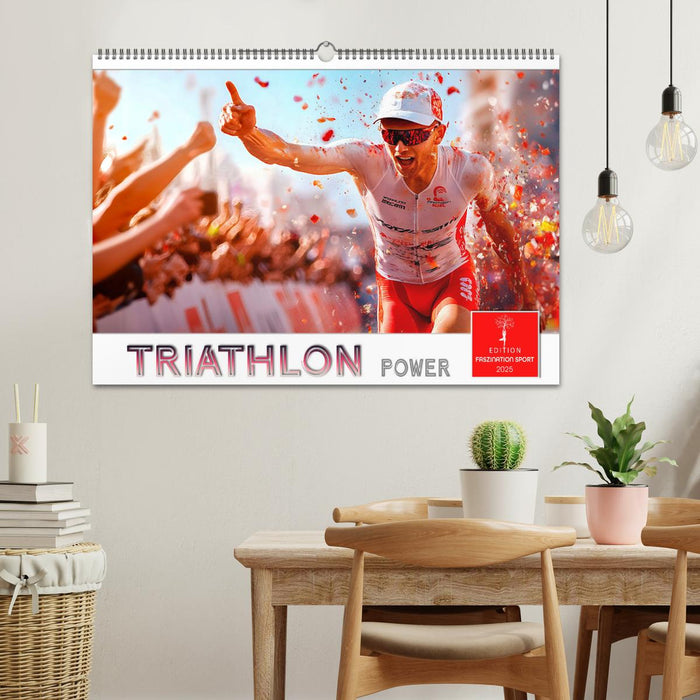 Triathlon Power (CALVENDO Wandkalender 2025)