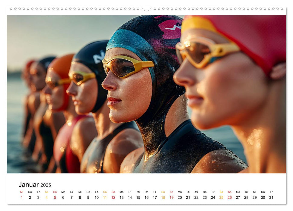 Triathlon Power (CALVENDO Wandkalender 2025)