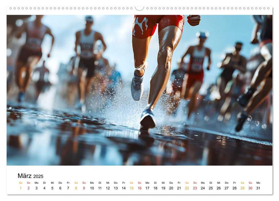 Triathlon Power (CALVENDO Wandkalender 2025)