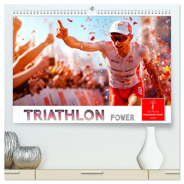 Triathlon Power (CALVENDO Premium Wandkalender 2025)