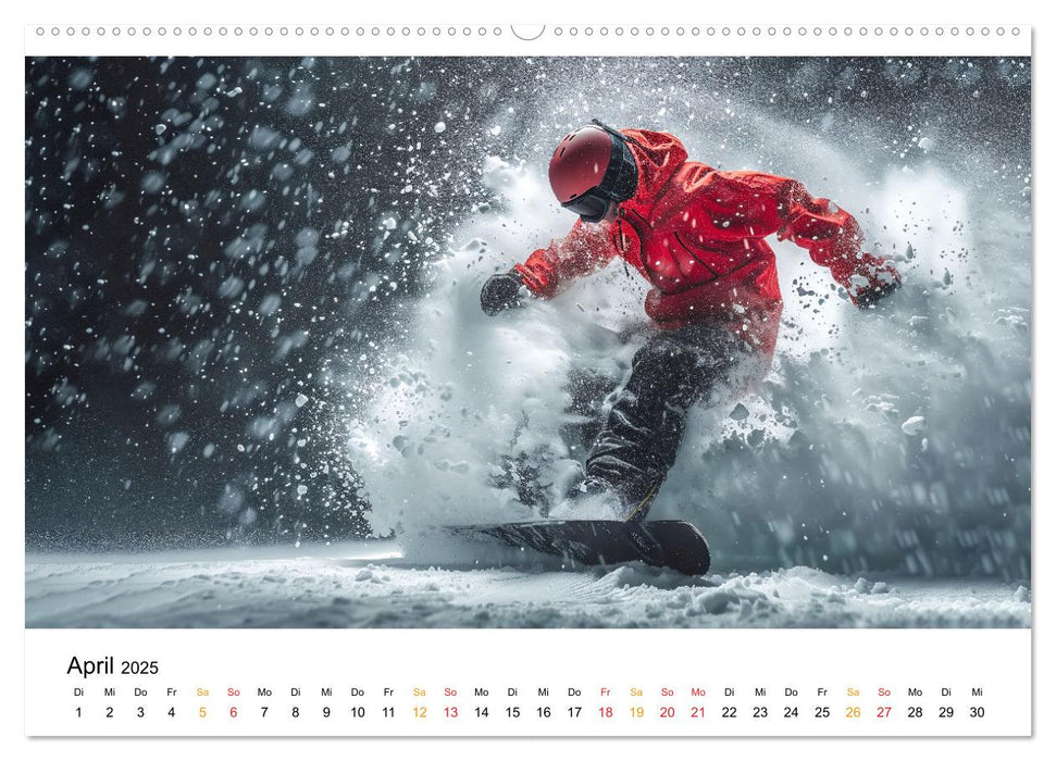 Kufen, Ski & Snowboard (CALVENDO Wandkalender 2025)