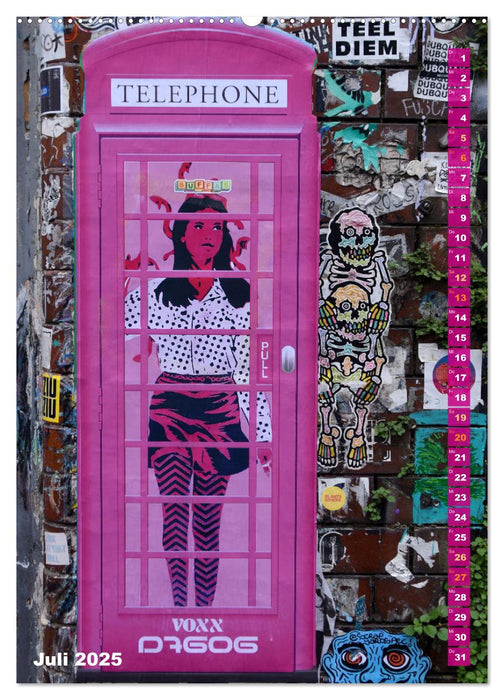 London - Hotspot der Street Art (CALVENDO Premium Wandkalender 2025)