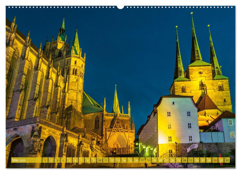 Romantisches Erfurt - Reise durch das schöne Thüringen (CALVENDO Premium Wandkalender 2025)