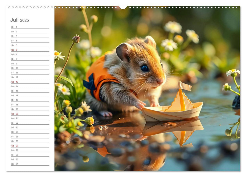 Spielzeit mit Schnuffel - Ein Hamster im Spielzeugparadies (CALVENDO Premium Wandkalender 2025)