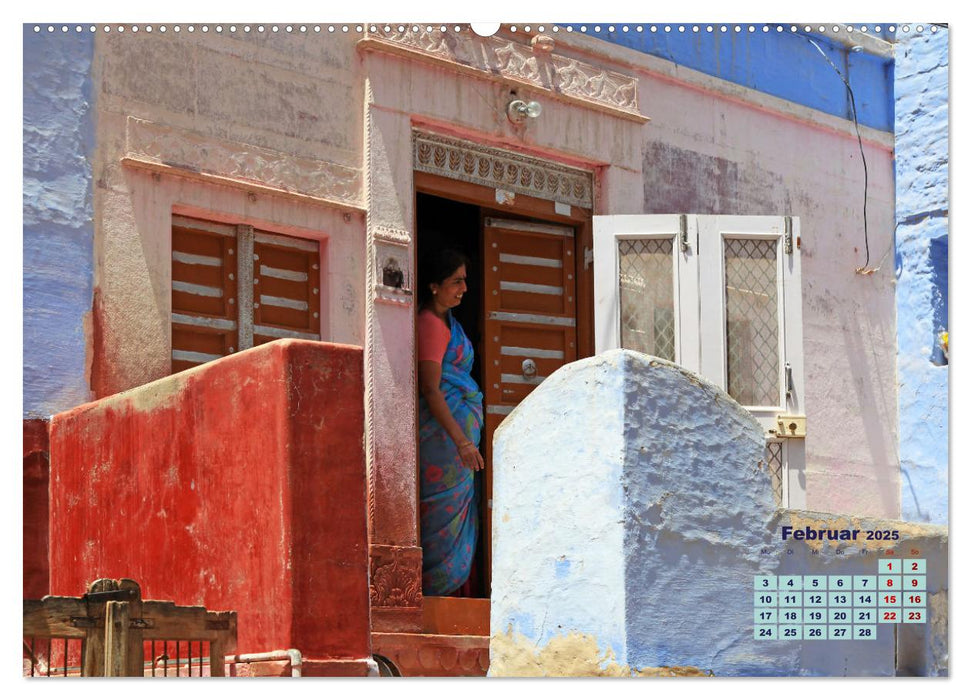 Typisch Indien - Unterwegs in Rajasthan (CALVENDO Premium Wandkalender 2025)