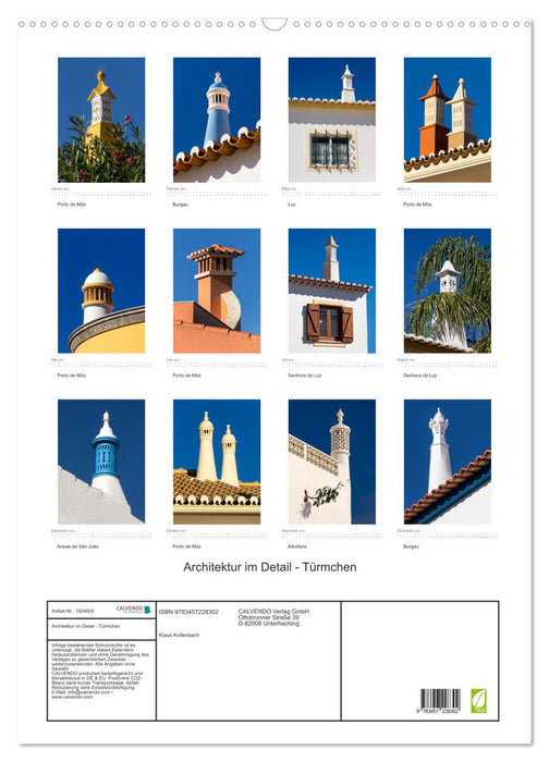 Architektur im Detail - Türmchen (CALVENDO Wandkalender 2025)