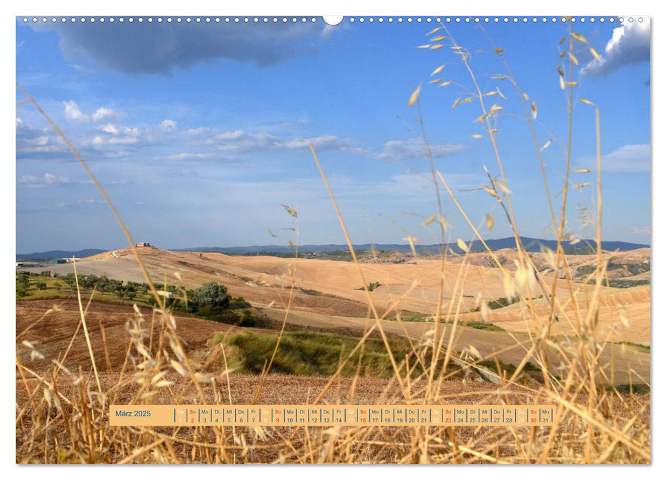 Crete Senesi - Highlights einer einzigartigen Region (CALVENDO Premium Wandkalender 2025)