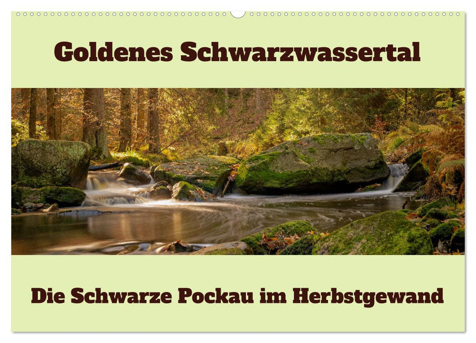 Die schwarze Pockau im Herbstgewand (CALVENDO Wandkalender 2025)