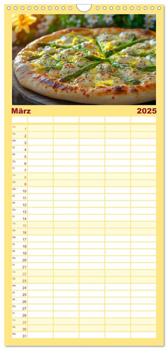 Pizza geht immer - Zu jeder Jahreszeit (CALVENDO Familienplaner 2025)