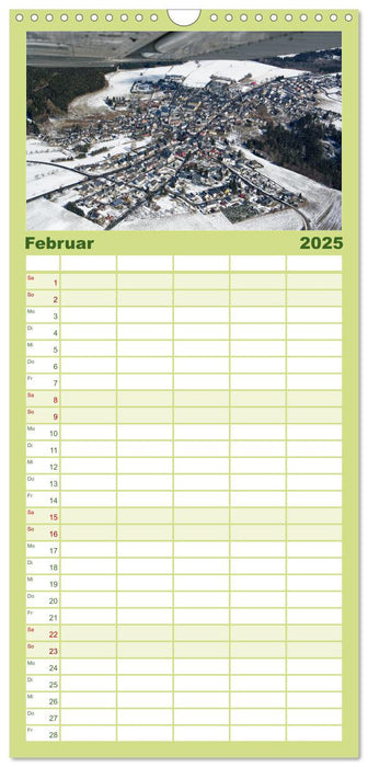 Oberfranken aus der Vogelperspektive (CALVENDO Familienplaner 2025)