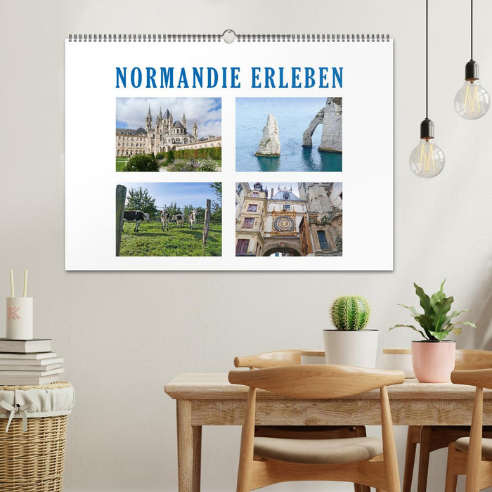 Normandie erleben (CALVENDO Wandkalender 2025)