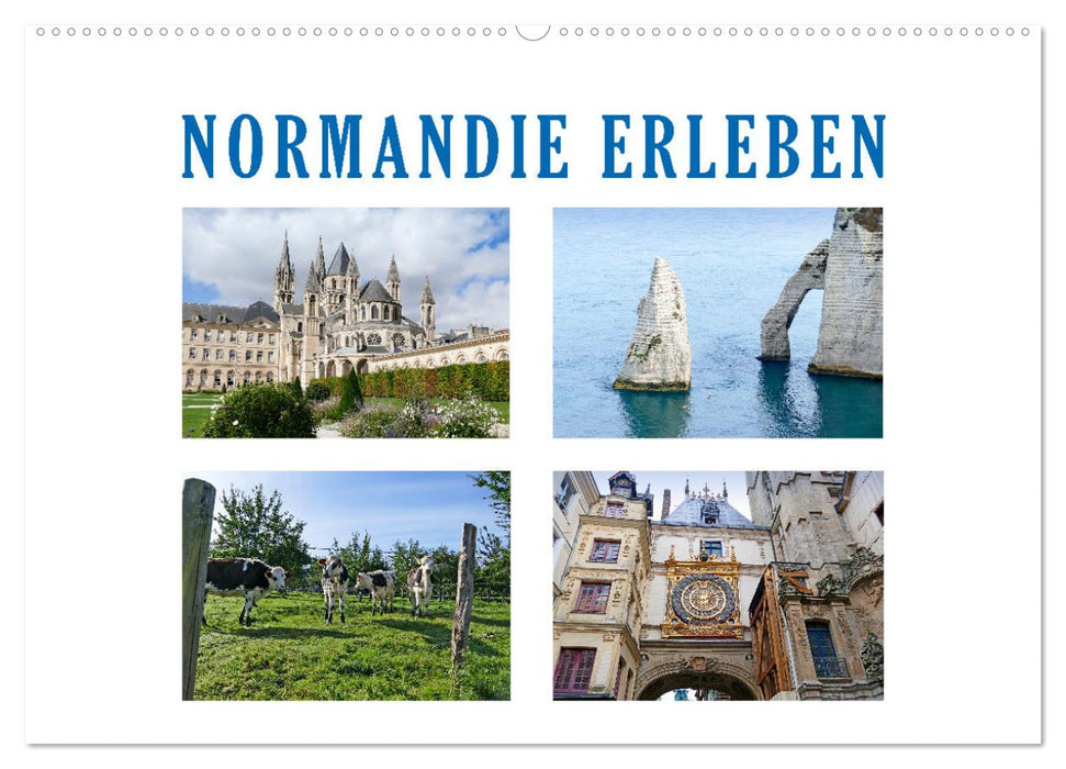 Normandie erleben (CALVENDO Wandkalender 2025)