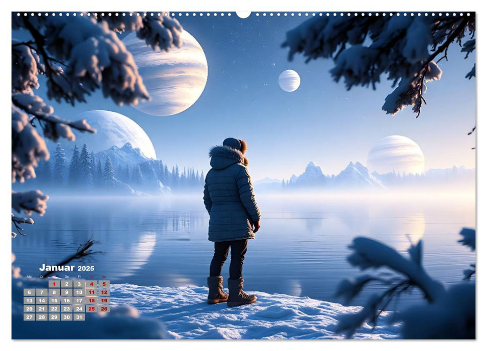 Sterne und Planeten im Blick (CALVENDO Premium Wandkalender 2025)