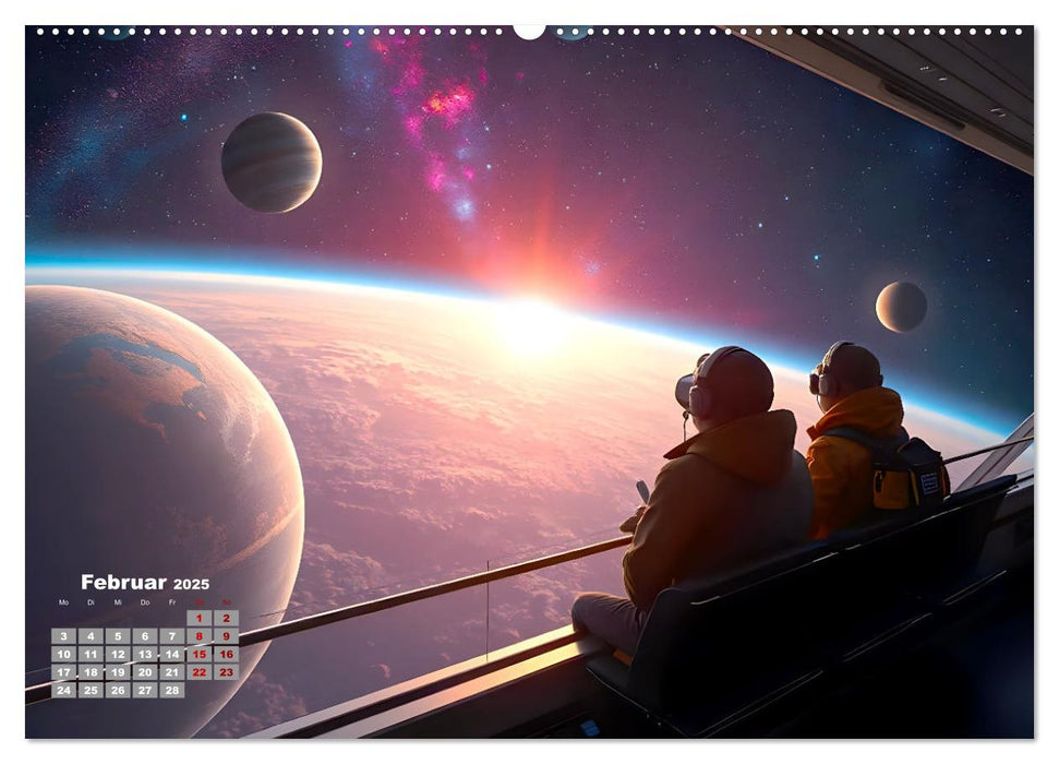 Sterne und Planeten im Blick (CALVENDO Premium Wandkalender 2025)