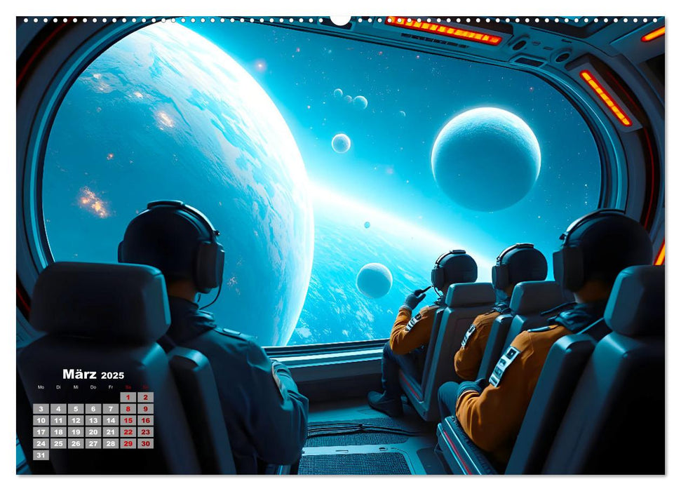 Sterne und Planeten im Blick (CALVENDO Premium Wandkalender 2025)