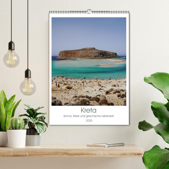 Kreta - Sonne, Meer und griechische Lebensart (CALVENDO Wandkalender 2025)