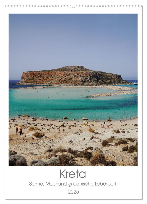 Kreta - Sonne, Meer und griechische Lebensart (CALVENDO Wandkalender 2025)