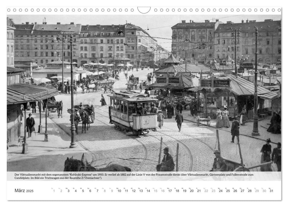 Historisches München - Mit der Tram durchs alte München (CALVENDO Wandkalender 2025)