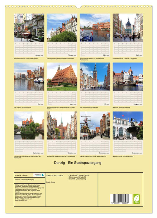 Danzig - Ein Stadtspaziergang (CALVENDO Premium Wandkalender 2025)