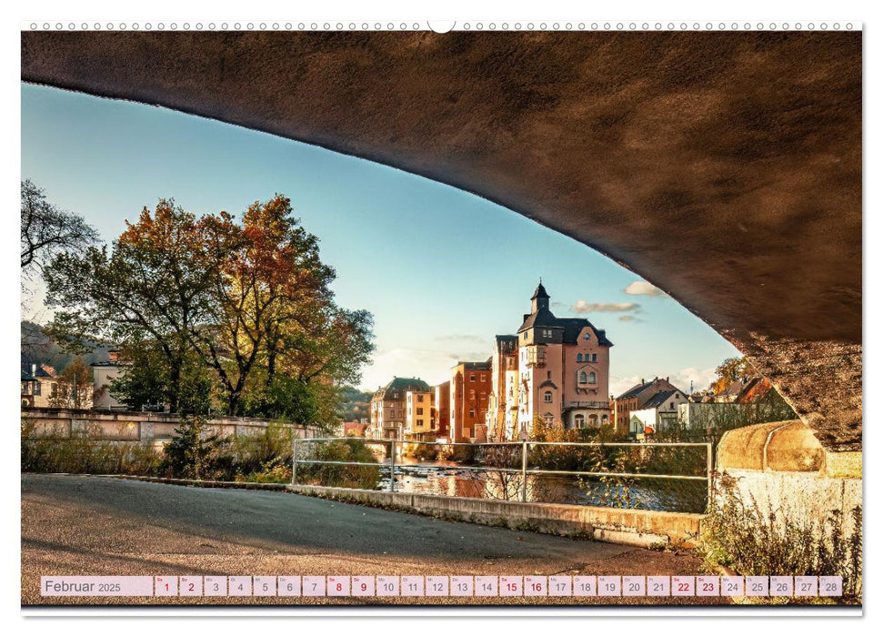 Aue - Bad Schlema Erzgebirge (CALVENDO Premium Wandkalender 2025)