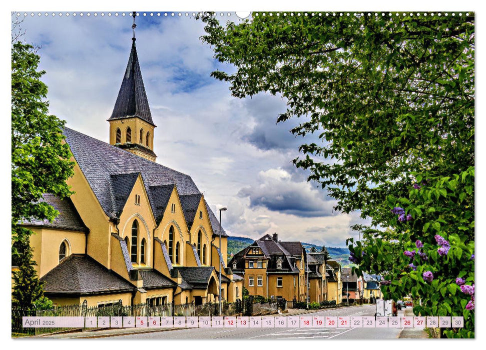 Aue - Bad Schlema Erzgebirge (CALVENDO Premium Wandkalender 2025)