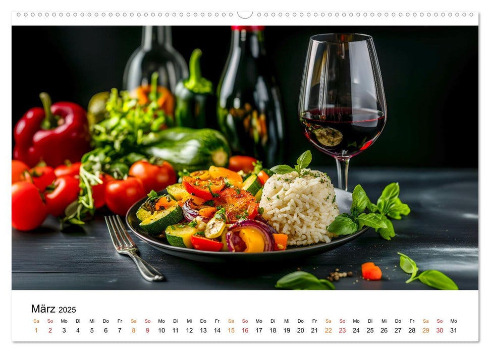 Vegane Leckerbissen (CALVENDO Wandkalender 2025)