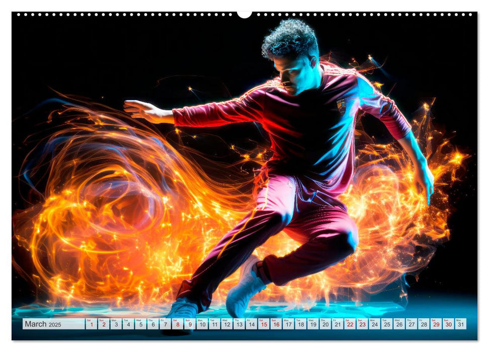 FOOTBALL FEVER Dynamic scenes (CALVENDO Premium-Calendar 2025)