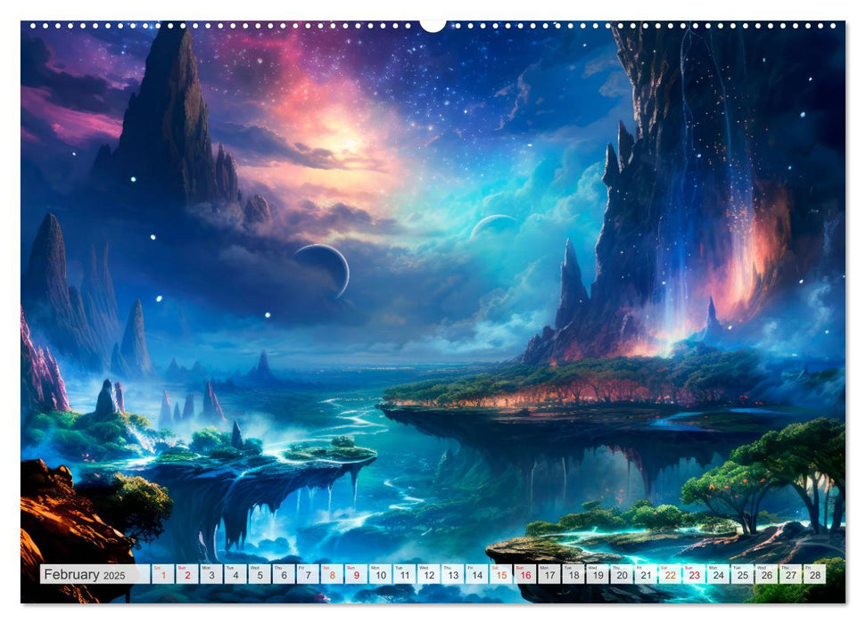 SCIENCE FICTION Life on distant planets (CALVENDO Premium-Calendar 2025)