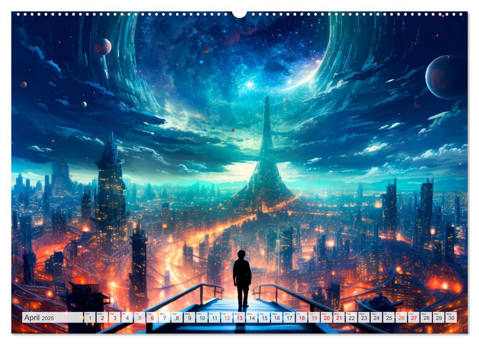 SCIENCE FICTION Life on distant planets (CALVENDO Premium-Calendar 2025)