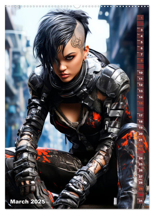 ROCK LADIES Cyber, goth, punk and more (CALVENDO Premium-Calendar 2025)