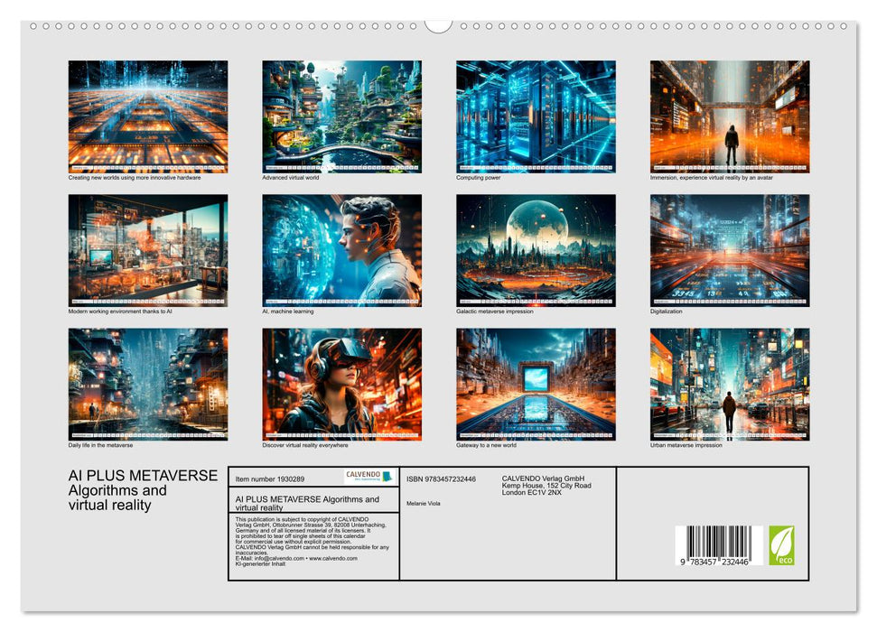 AI PLUS METAVERSE Algorithms and virtual reality (CALVENDO Premium-Calendar 2025)