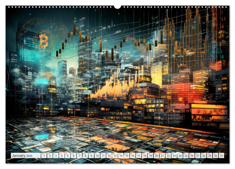 Crypto and Blockchain THE FUTURE HAS BEGUN (CALVENDO Premium-Calendar 2025)