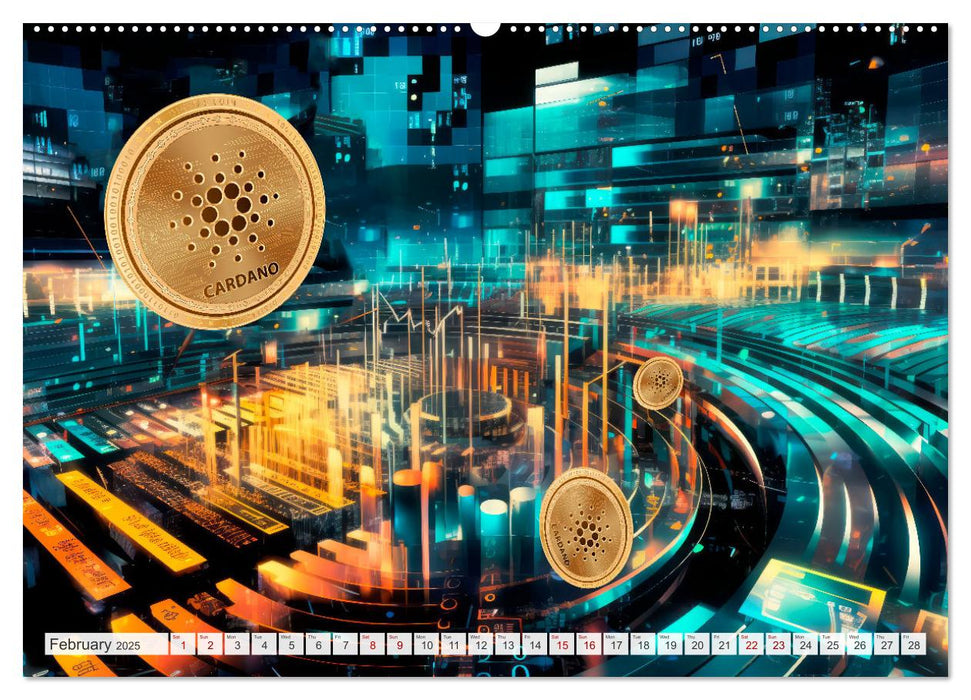 Crypto and Blockchain THE FUTURE HAS BEGUN (CALVENDO Premium-Calendar 2025)