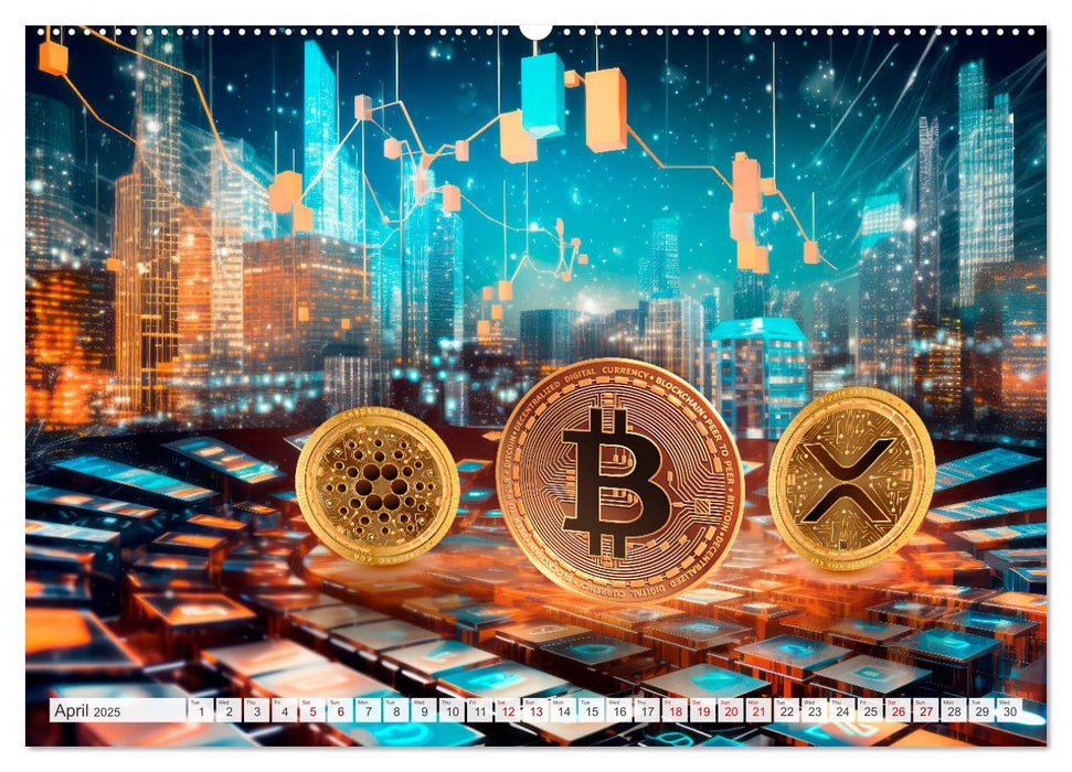 Crypto and Blockchain THE FUTURE HAS BEGUN (CALVENDO Premium-Calendar 2025)