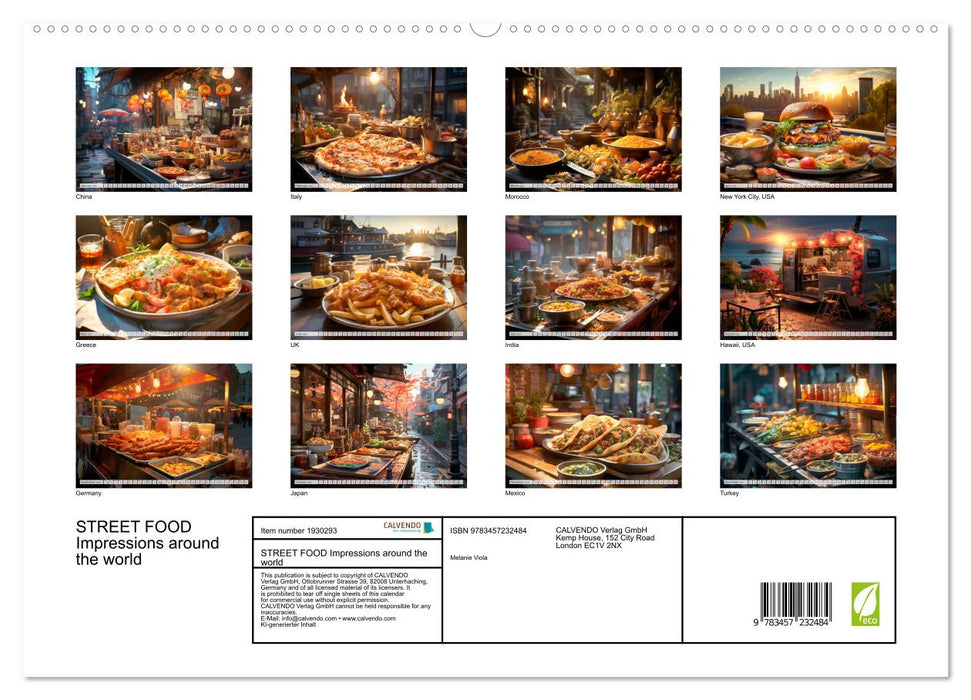 STREET FOOD Impressions around the world (CALVENDO Premium-Calendar 2025)