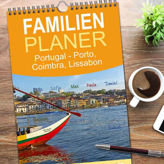 Portugal - Porto, Coimbra, Lissabon (CALVENDO Familienplaner 2025)